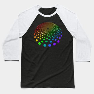 Circled Optical Illusion - #2 Baseball T-Shirt